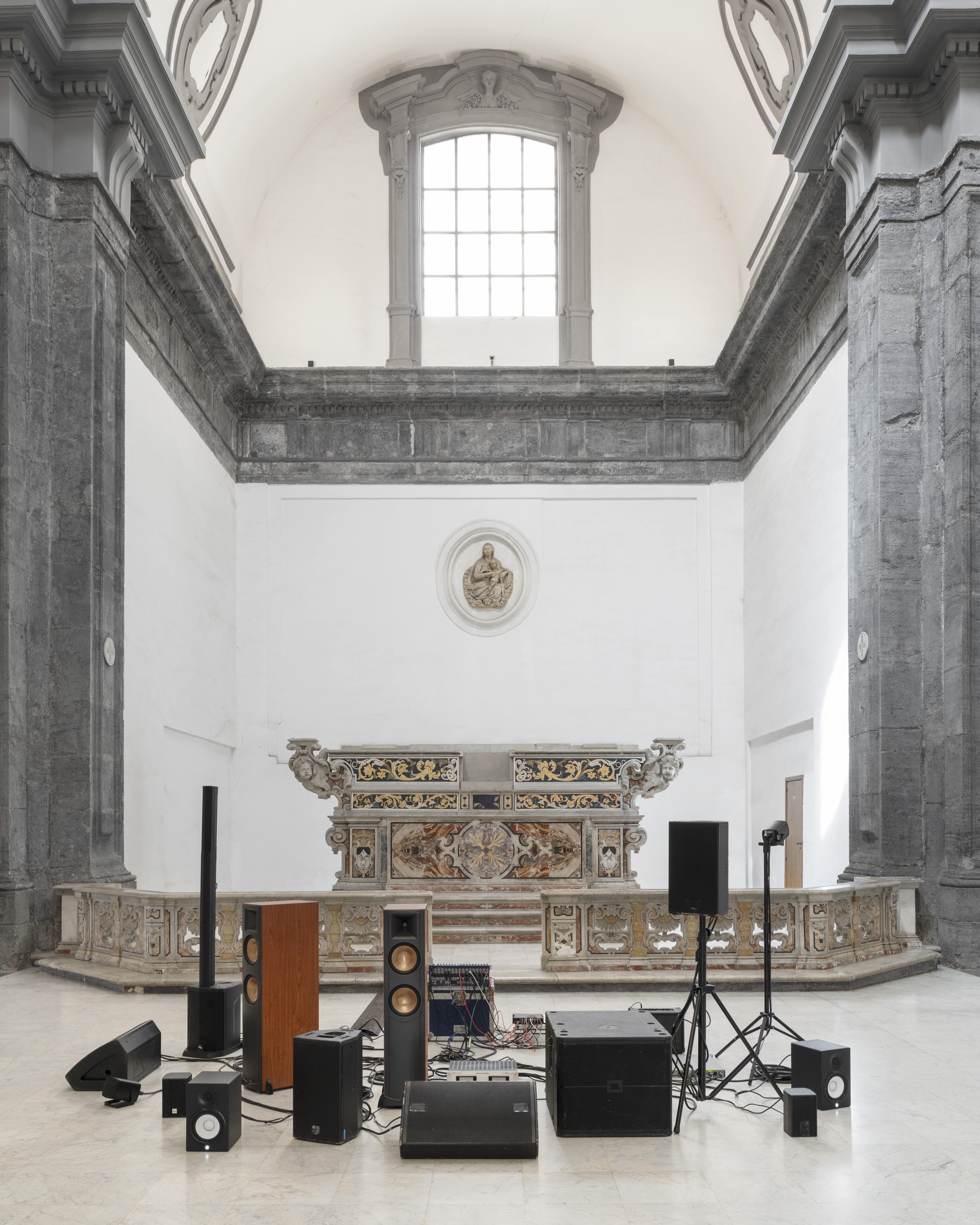 Danilo Correale, Vacant, installaton view, Chiesa di San Severo al Pendino, Napoli, 2024, ph. Amedeo Benestante
