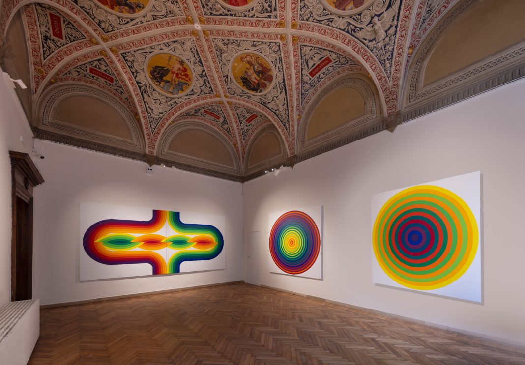 Julio Le Parc, The discovery of perception, veduta della mostra, Palazzo delle Papesse, Siena, 2024