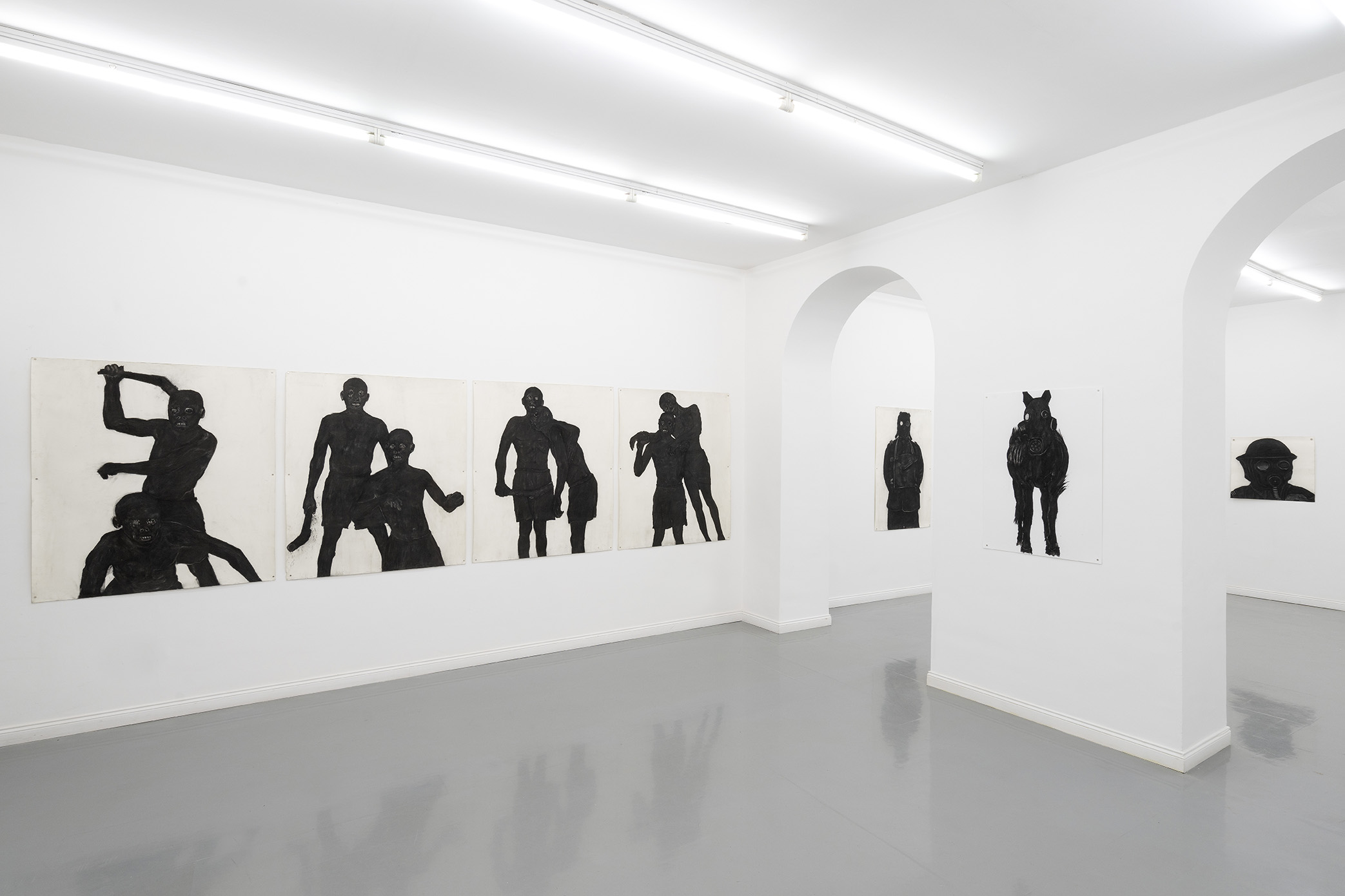 Felix Shumba, a following year, 2024, veduta della mostra, Galleria Fonti, Napoli. Photo Amedeo Benestante, C.sy the Artist and Galleria Fonti, Napoli