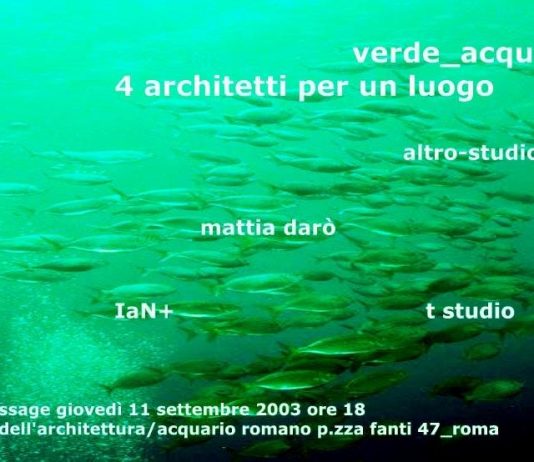 Verde_acquario – 4 architetti per un luogo