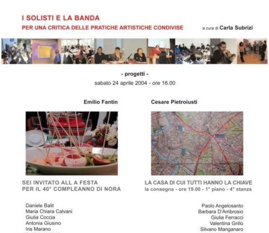 I solisti e la banda – Presentazione dei progetti