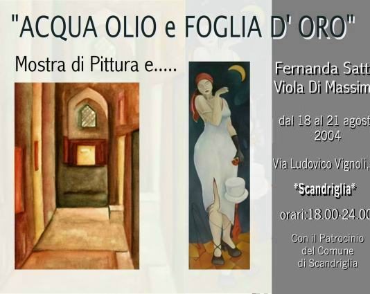 Fernanda Satta / Viola Di Massimo – Acqua Olio e Foglia d’oro