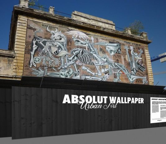 Absolut Wallpaper Roma – Ron English – X-Ray Guernica