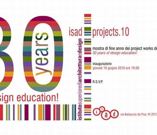 Isad projects. 10 30 years of design education!