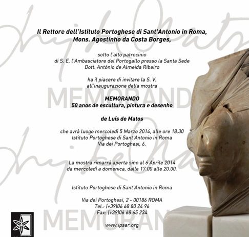 Luís de Matos – Memorando, 50 anni di scultura, pittura e disegno