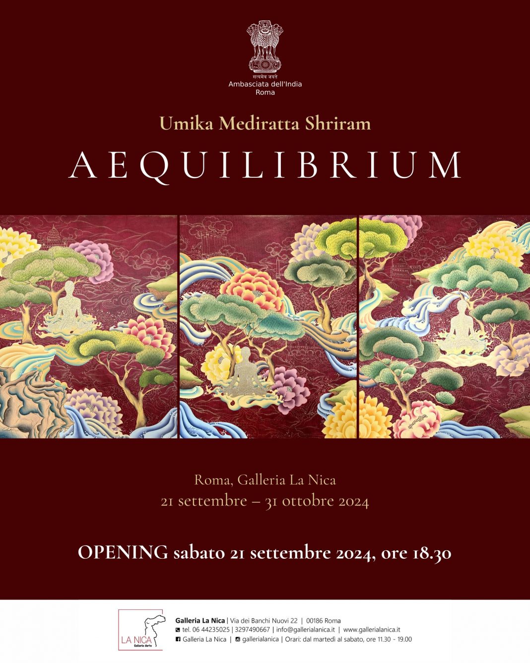 Umika Mediratta Shriram – Aequilibriumhttps://www.exibart.com/repository/media/formidable/11/img/06a/Invito-mostra-Aequilibrium_Umika-M-Shriram_Galleria-La-Nica_bianco-1068x1335.jpg