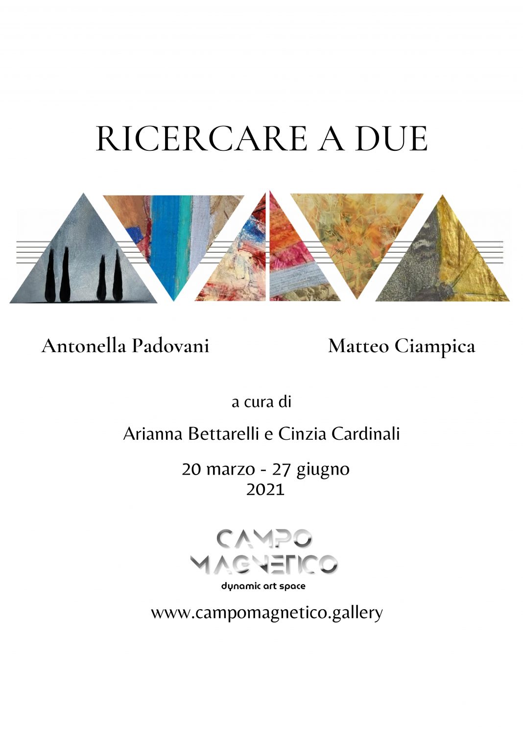 Ricercare a due Antonella Padovani e Matteo Ciampicahttps://www.exibart.com/repository/media/formidable/11/img/692/Locandina-mostra-Ricercare-a-due-jpeg-1068x1511.jpg