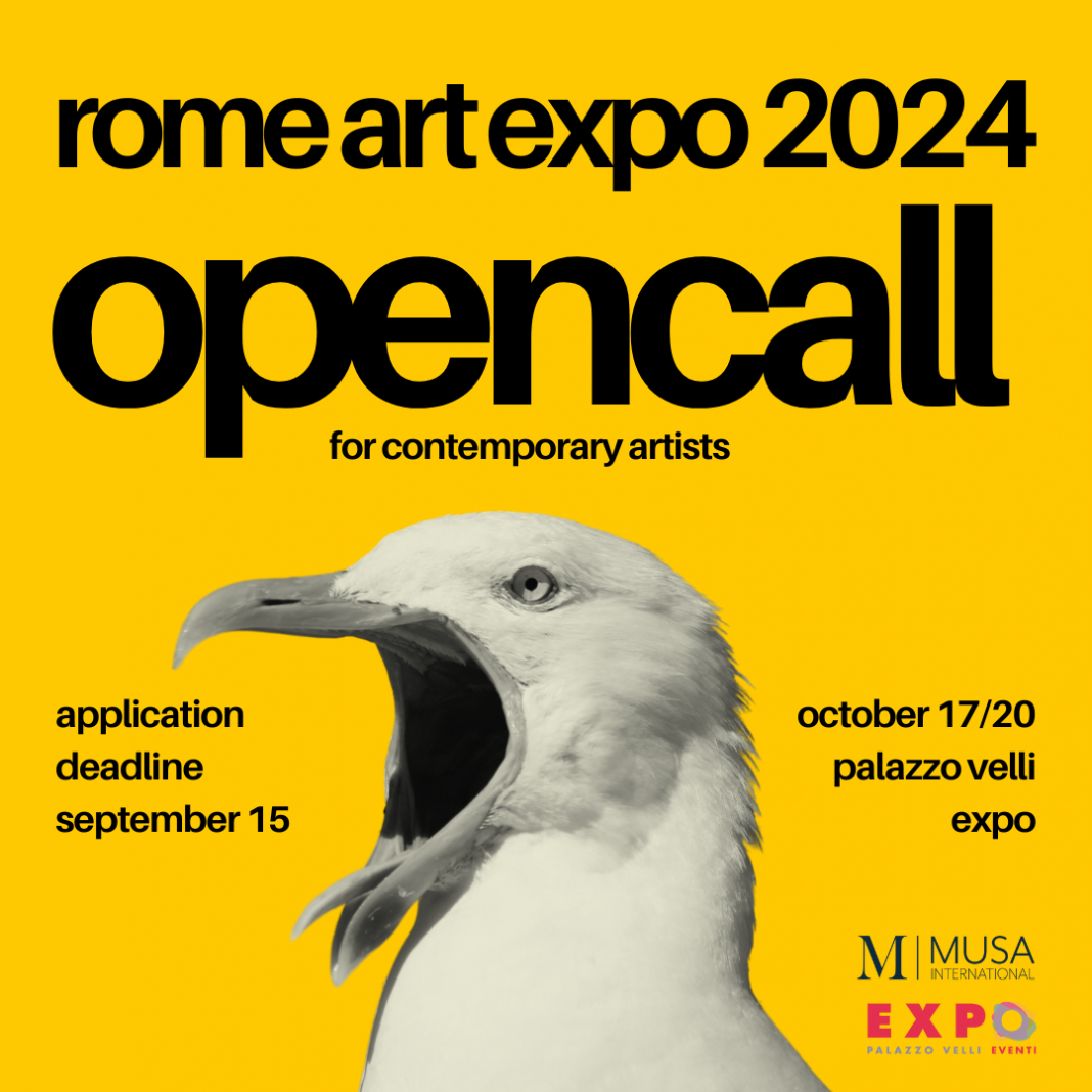 Rome Art Expo 2024https://www.exibart.com/repository/media/formidable/11/img/7bc/Open-call-gabbiano-1068x1068.png