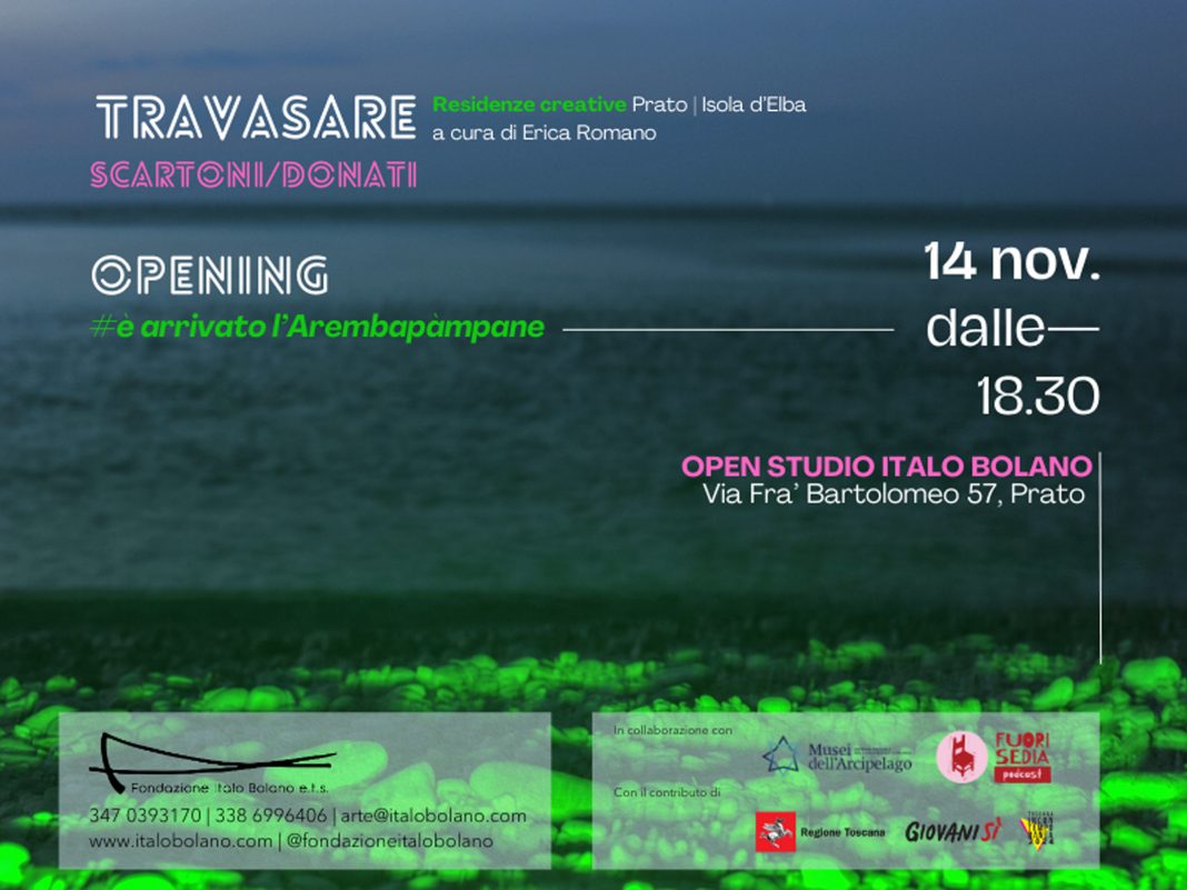 TRAVASARE, Residenze creative Prato / Isola d’Elba – Scartoni / Donati – Opening # È arrivato l’arembapampanehttps://www.exibart.com/repository/media/formidable/11/img/870/INVITO-14.11_ScartoniDonati_TRAVASAREinmostra_Open-Studio-Prato-1-1068x801.jpg