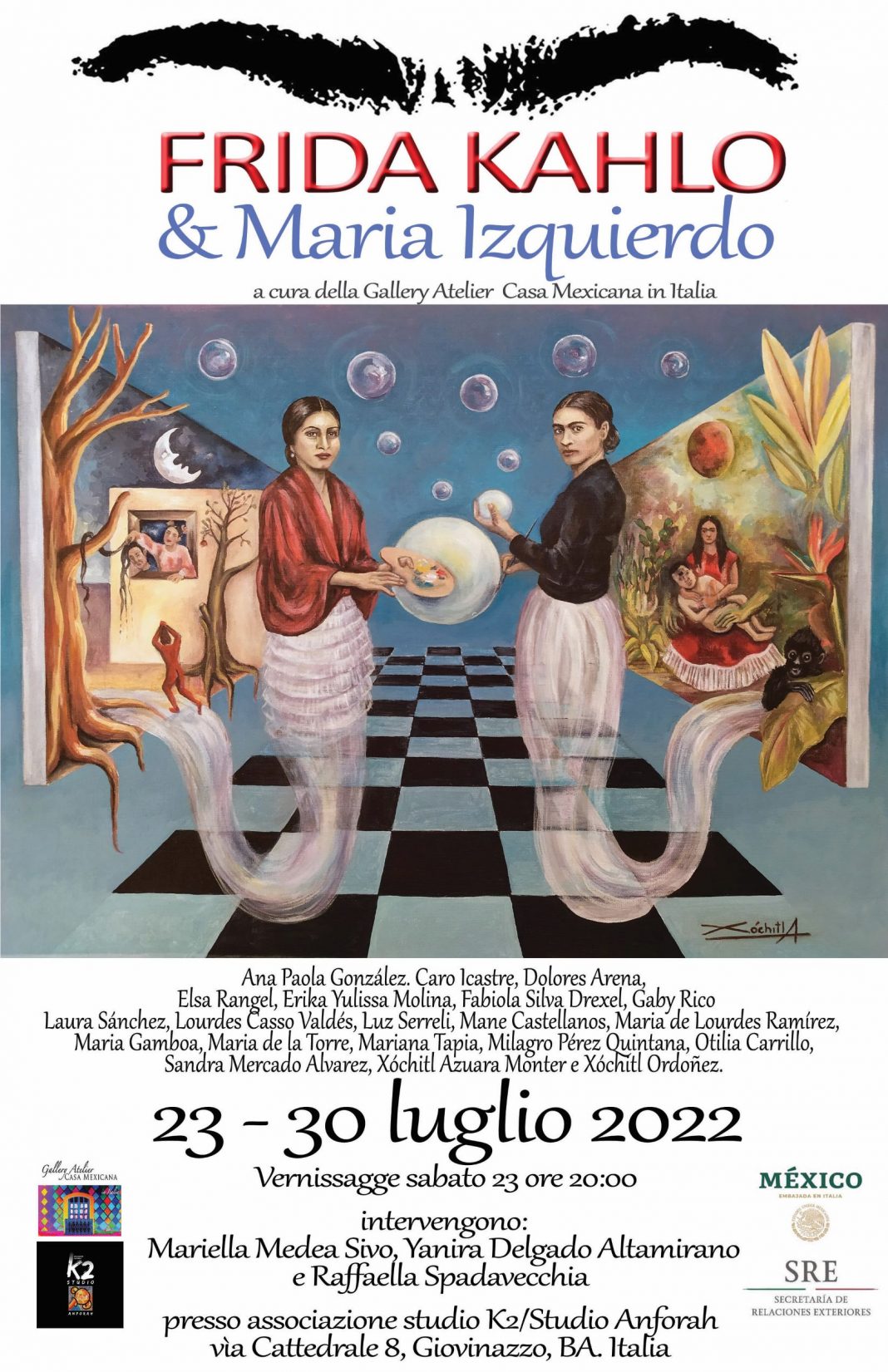 Festival Frida Kahlo. Ali per volare 2022https://www.exibart.com/repository/media/formidable/11/img/8b5/collettiva-2022-GACM-FESTIVAL-FRIDA-KAHLO-Maria-izquierdo_1_7MB-1068x1651.jpg