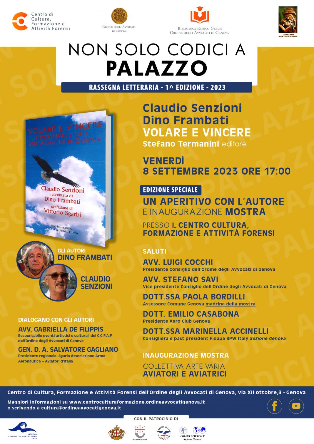 Non solo codici a Palazzo – Un aperitivo con gli autori Claudio Senzioni e Dino Frambatihttps://www.exibart.com/repository/media/formidable/11/img/97b/Non-solo-codici-a-Palazzo-8-sett.-23-Senzioni-e-Frambati-1068x1511.jpg