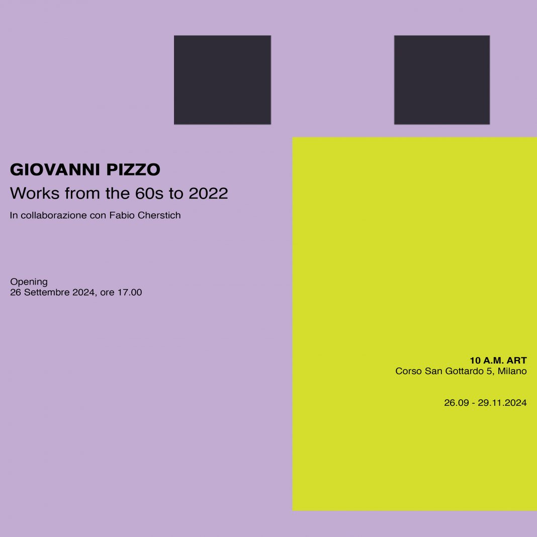 Giovanni Pizzo – Works from the 60s to 2022https://www.exibart.com/repository/media/formidable/11/img/9b1/Giovanni-Pizzo.-Works-from-the-60s-to-2022-1068x1068.jpg