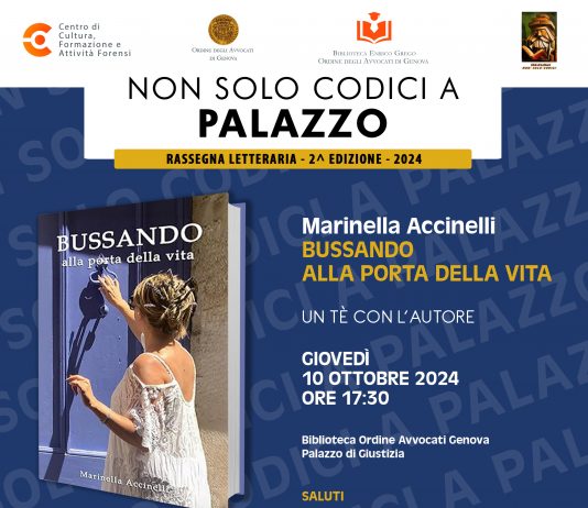 Non solo Codici a Palazzo – Un  tè  con l’autore: Marinella Accinelli