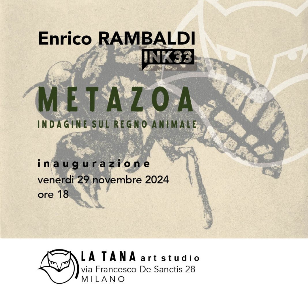 Enrico Rambaldi – METAZOA. Indagine sul regno animale.https://www.exibart.com/repository/media/formidable/11/img/c3a/Exhibition-METAZOA-1068x1068.jpg