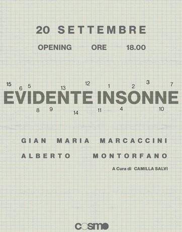 Gian Maria Marcaccini / Alberto Montorfano – Evidente Insonne