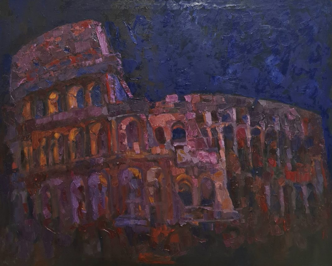 Domenico Asmone – I colori dell’Urbehttps://www.exibart.com/repository/media/formidable/11/img/e30/Domenico-Asmone-Roma-cromatica-Colosseo-olio-su-tela-cm-90x1135.-Anno-2024-1068x856.jpg