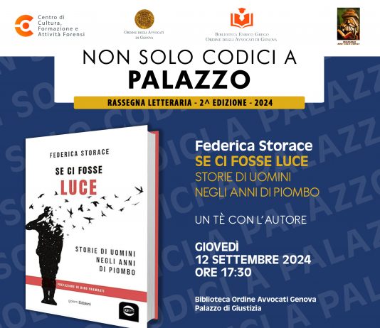 Non solo Codici a Palazzo  -Un  tè  con l’autore Federica Storace