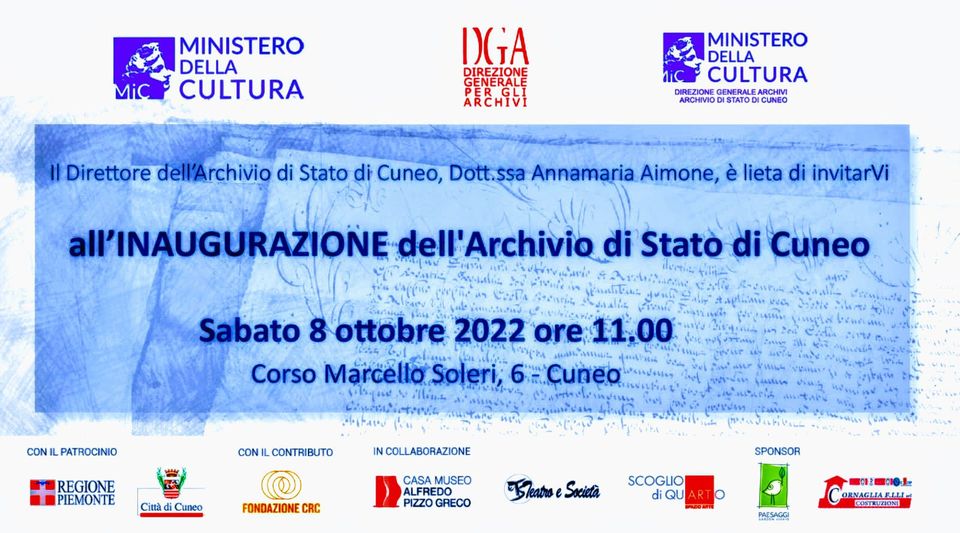 Archivio di Stato di Cuneo exibart